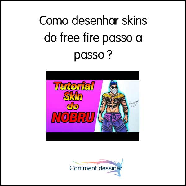 Como desenhar skins do free fire passo a passo